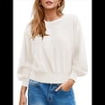 thumbnail image 1 of Suéter de Cuello Redondo con Botones para Mujer, Camisetas Henley de Larga de Otoño, Tops de Punto Holgados A M, 1 of 8