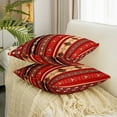 thumbnail image 2 of Aztec Throw Pillow Cover 24x24 Inch, Tribal Arrow Cushion Case, Southwestern Boho Emian Pillow Cover, Western Star Decorative Square Pillow Case Bedroom Decor,Red Black, 2 of 6