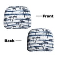 thumbnail image 6 of Kdxio Retro Coconut Tree Pattern Print 2 Piece Car Head Rest Covers Set Auto Front/Rear Seats Headrest Cover Universal Fit Most Cars,Sedan, SUV, 6 of 9