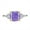 Purple, variant on Wedding Rings for Women S925 Sterling Silver Rings for Women Cushion Cut 8*8mm Zircon Women Engagement Bands Stylish Hypoallergenic Personalized Promise Rings