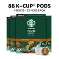 thumbnail image 2 of Starbucks House Blend, Medium Roast Keurig K-Cup Coffee Pods, 100% Arabica, 88 Count, 2 of 7