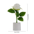 thumbnail image 3 of Rose Flower Night Light Rechargeable LED Night Lamp Rose Table Lamp for Bedroom Living Room Birthday Party Desktop Romantic Gifts Anniversary Festival Home Decor, 3 of 6