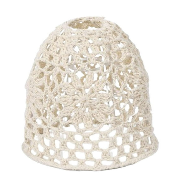 Pantalla de lámpara tejida con cuerda para lámpara de mesa, lámpara de noche, lámpara de escritorio, cocina Beige S