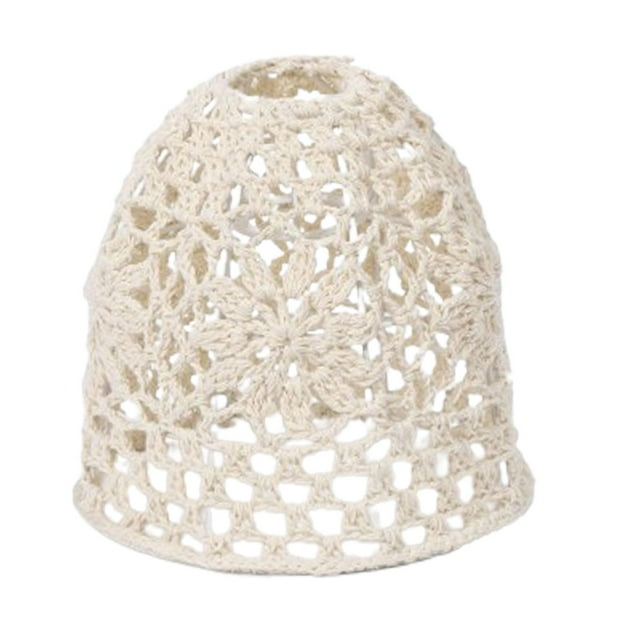 Pantalla de lámpara retro tejida con cuerda para lámpara de mesa, lámpara de escritorio, lámpara de noche Beige S