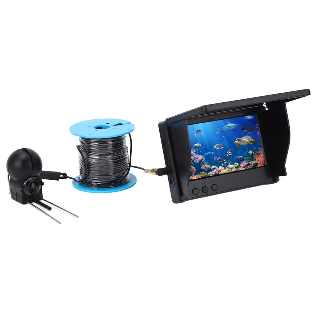 Cámara Buscador De Peces, Kit De Cámara De Pesca Submarina Imágenes Claras Pantalla De 4,3 Pulgadas Lente Ultra Gran Angular 1080P Portátil Impermeable Para Lago Para Kayak