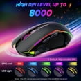 thumbnail image 5 of Redragon M910-K Ranger Basic RGB Wired Gaming Mouse 8000 DPI 9 Programmable Buttons with Rapid-Fire Button, 5 of 11