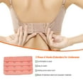 thumbnail image 4 of Xingzhi Rallonge de Bretelle de Soutien-Gorge Boucle 4 Crochets Accessoires Pratiques Respirants Réglables Remplacement 3 Rangées sous-Vêtements Rose Pêche, 4 of 5