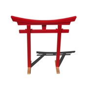 SamsGazebos Miniature Red Japanese Torii Gate, 26-Inch, Handmade