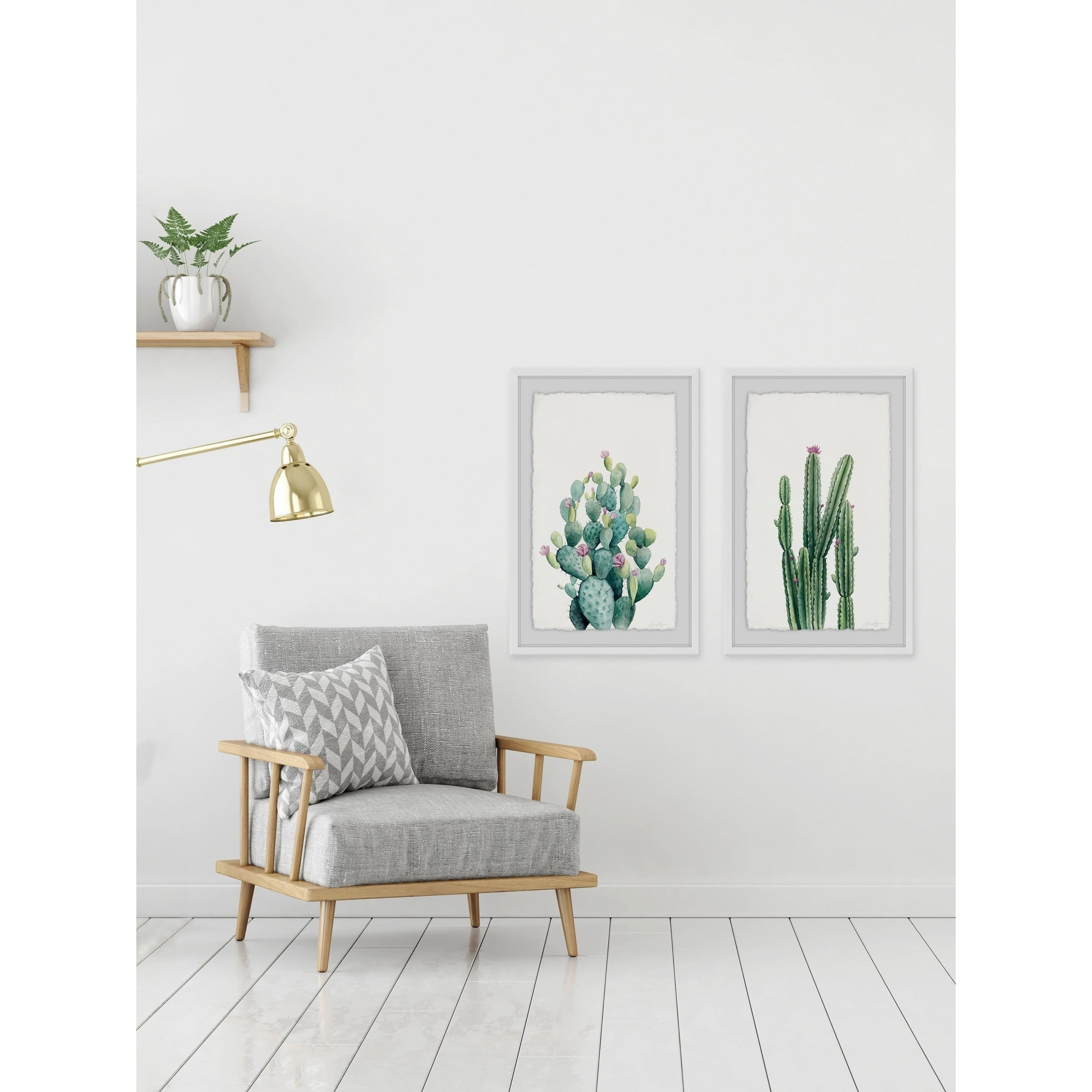 Cactus Bloom V Diptych