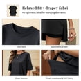 thumbnail image 5 of JYLFC Womens 2 Piece Sets Summer Outfits Lounge Set Oversized Tshirts Matching Biker Shorts,Black 2XL, 5 of 7