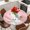 Pink, variant on Halloween Round Tablecloth, Fitted Table Cover with Elastic for 55"-60" Round Tables, Cartoon Cute Ghost Fall Pumpkins Table Cloth Outdoor Indoor Dinning Party Waterproof Tablecloths