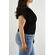 thumbnail image 2 of Blusa de satín cuello V Roman Fashion /Tallas Extras, 1836 (Negro) negro 36, 2 of 7