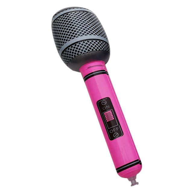 Mini Micrófono Inflable. Regalos Perfectos, Accesorios Interactivos de Entretenimiento con Colores Aleatorios. 80 Micrófonos