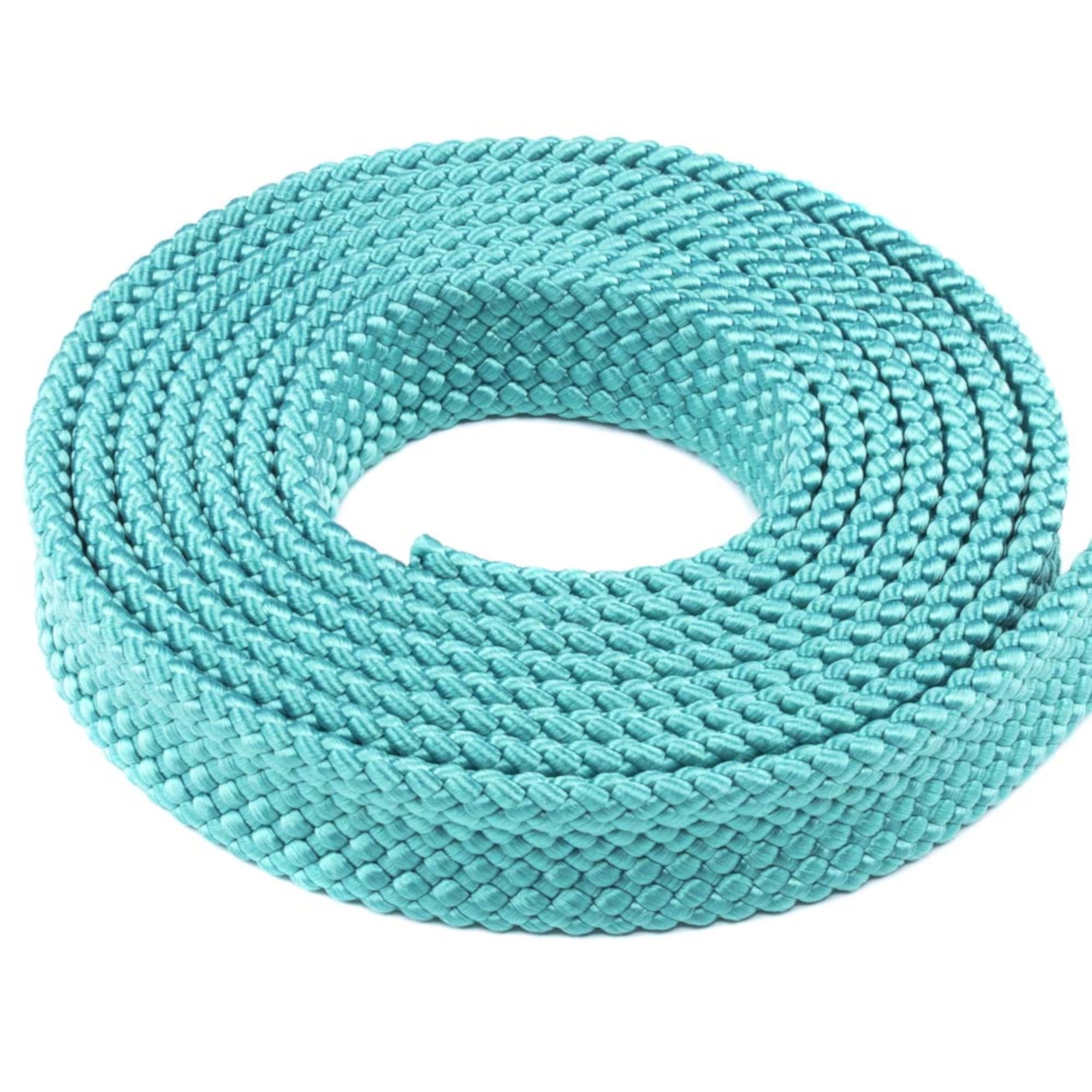 White 1/2" x 100 ft.Braided Polyester Soft  Flat /Hollow Rope 