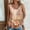 Orange, variant on Women's Tank TopsSummer,Women's Sleeveless Elastic Waist Top,2025 Women's Spring and Summer New Tank Eyelet Embroidery Neck Fashion Print Casual Fashion Top Gray XL
