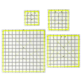 thumbnail image 4 of 4 PCS Quilting Ruler, Square Quilting Rulers Fabric Cutting Ruler Acrylic Quilters Rulers Clear with Non Slip Rings, 4 of 6