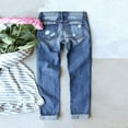 thumbnail image 2 of Womens Jeans High Waisted Trendy Football Print Print Ripped Denim Comfortable Breathable Daily Versatile Practical Travel Attire Pants, 2 of 6