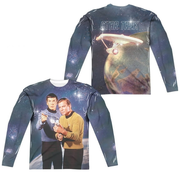 Star Trek - Protectors (Front/Back Print) - Regular Fit Long Sleeve Shirt - Large