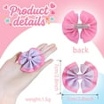 thumbnail image 3 of JoyBowie 6pcs 2.8 Inch Pink Purple Hair Bows for Toddlers Girls, Ruffled Ribbon Hair Clips for Kids Daily Use Party Hairstyles, 3 of 10