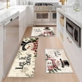 thumbnail image 2 of YIMEIS Christmas decoration Kitchen rugs Washable flannel Printed Area Rug and Mats DoorMats, bath mat,Autumn and Winter Festival Decoration-Christmas Snowman 15.7'' x 23.6''+17.7'' x 47.2'', 2 of 6