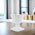 thumbnail image 1 of ELAYARD White Plastic Roman Pedestal Urn Planter Decorative Flowerpot for Wedding Centerpiece, 1 of 8