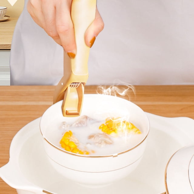 Pinza de acero inoxidable para ollas y sartenes calientes - Pinzas de cocina resistentes a altas temperaturas para su recuperación segura