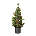 thumbnail image 1 of Flocking artificial Christmas tree, desktop cedar Christmas tree, indoor Christmas decorations, 1 of 5