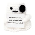 thumbnail image 2 of Halloween Ghost Decorations | 2.0 X 4.5 Inch Hand Crocheted Funny Halloween Toys | Emotional Support Relaxation Toys Halloween Gift for Spooky Season Decor, Cute Ghost Plush, 2 of 8