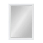 DesignOvation Bosc Framed Wall Mirror, 27.5x39.5, White