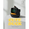 thumbnail image 3 of Charger Stand Compatible with Apple Watch Series 49/46/45/44/42/41/40/38mm iWatch Ultra2/Ultra/10/9/8/SE2/7/6/SE/5/4/3/2/1,Cute Duck Silicone Dock,Supports Night Stand Mode,Black, 3 of 14