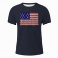 thumbnail image 3 of TOWED22 4th of July Shirts for Men American Flag Patriotic T-Shirt Independence Day Graphic Tee Tops Navy,S, 3 of 5