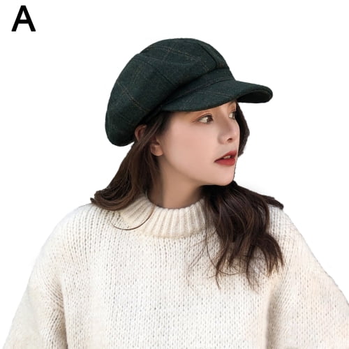 Cheap Vintage Warm Hat Men Women Autumn Winter Flat Military