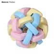 thumbnail image 7 of Reheyre Multi-Color Rubber Pet Chew Ball Toy with Bell - Teeth Cleaning Toy for Pet Supplies, 7 of 7