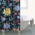 thumbnail image 4 of Pioneer Flower Floral Print Pattern Shower Curtain 36"x72" ,Bathroom Decorative Shower Curtains Set with 12 Hooks,Modern Waterproof Washable Shower Curtain, 4 of 6