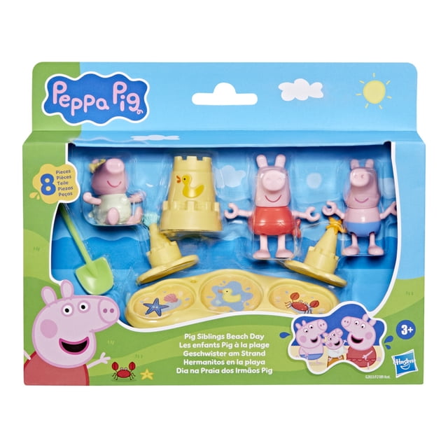 Set de Juego Hasbro Peppa Pig Hermanitos en la Playa