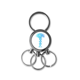 thumbnail image 1 of Espiral genética de raíz Llavero de metal de acero inoxidable Llavero Anillo de cadena Llavero, 1 of 3