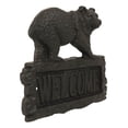 thumbnail image 4 of Rustic Western Black Bear On Tree Log Cast Iron Wall Art Welcome Sign Decor, 4 of 5