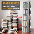 thumbnail image 2 of Estantería giratoria Tower SpaceAid de 5 niveles, gris Lazy Susan, 2 of 7