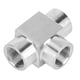 thumbnail image 3 of Conector de tubería de 3 vías, conector hembra BSP, conector de tubería de 3 vías, conector de rosca hembra, resistente y duradero, 3 of 8