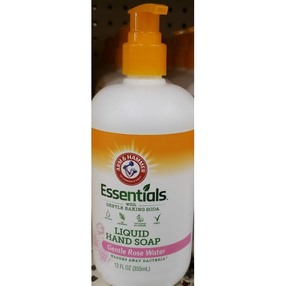 ARM & HAMMER ESSENTIALS With Gentle Baking Soda, Gental Rose Water, 12 oz