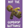 thumbnail image 2 of Girl's Shrek Gingy Not the Gumdrop Buttons Graphic Tee Purple Berry Medium, 2 of 4