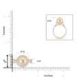 thumbnail image 4 of ANGARA Golden South Sea Cultured Pearl and Diamond Halo Ring in 14K Rose Gold for Women | June Birthstone, Birthday, Anniversary, Jewelry Gift for Women | Pearl Ring, 4 of 8