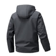 thumbnail image 4 of WTOBBY Men's Outdoor Workwear Jacket, Multi-Pocket Work Clothing Windproof and Waterproof Outerwear for Practical Daily Use and Protection,Dark Gray 3XL, 4 of 5