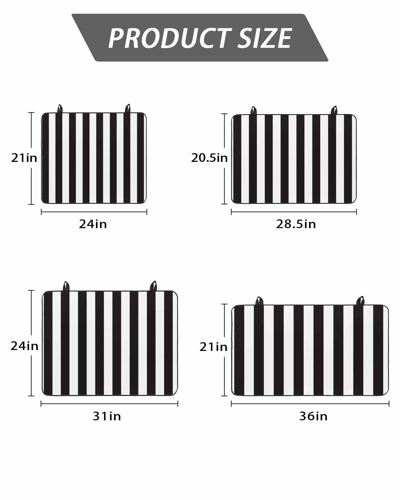 Stove Top Covers for Electric Stove, Simple Black White Stripes Glass Stovetop Cover Protector, Modern Stripes Induction Cooktop Protector Oven Mat for Kitchen Countertop 24"x21"
