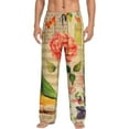 thumbnail image 2 of Kdxio Vintage Bird Print Men's Sleep Pajama Pant Lounge Pants with Pockets, 2 of 8