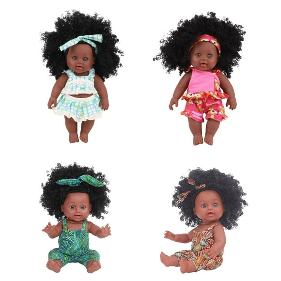WLOELOEW Light Blue,Red,Green,Yellow 13.78Inch Doll, Suitable For Children Fashion Doll, Reborn Doll - Life Size, Soft, Very Suitable For Birthday