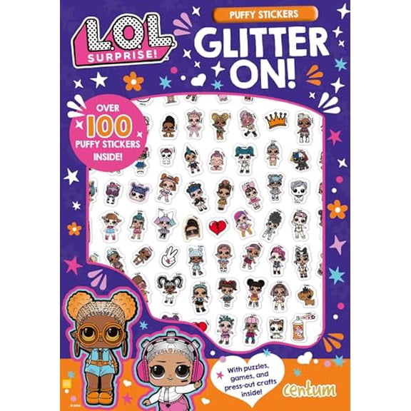 Pre-Owned L.O.L. Surprise!: Glitter On! Puffy Sticker and Activity Book, 9781499810790, 1499810792, Paperback, Illustrated edition