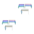 thumbnail image 4 of tredstone Stylish Rainbow Acrylic Display Stand for Buffets Jewelry and Retail Dazzle Customers Riser Shelf Rainbow Color 3 pcs/set 2Set, 4 of 5