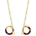 thumbnail image 1 of Acrylic 7/8" Ring Mixed Brown and Yellow Goldtone Face Mask Necklace, 1 of 2