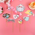 thumbnail image 5 of 2 Set Floral and Dessert Design Handheld Photo Props Set Easter Party Paper Photo Booth Props Set Party Supplies for Easter Party Supplies, 5 of 5